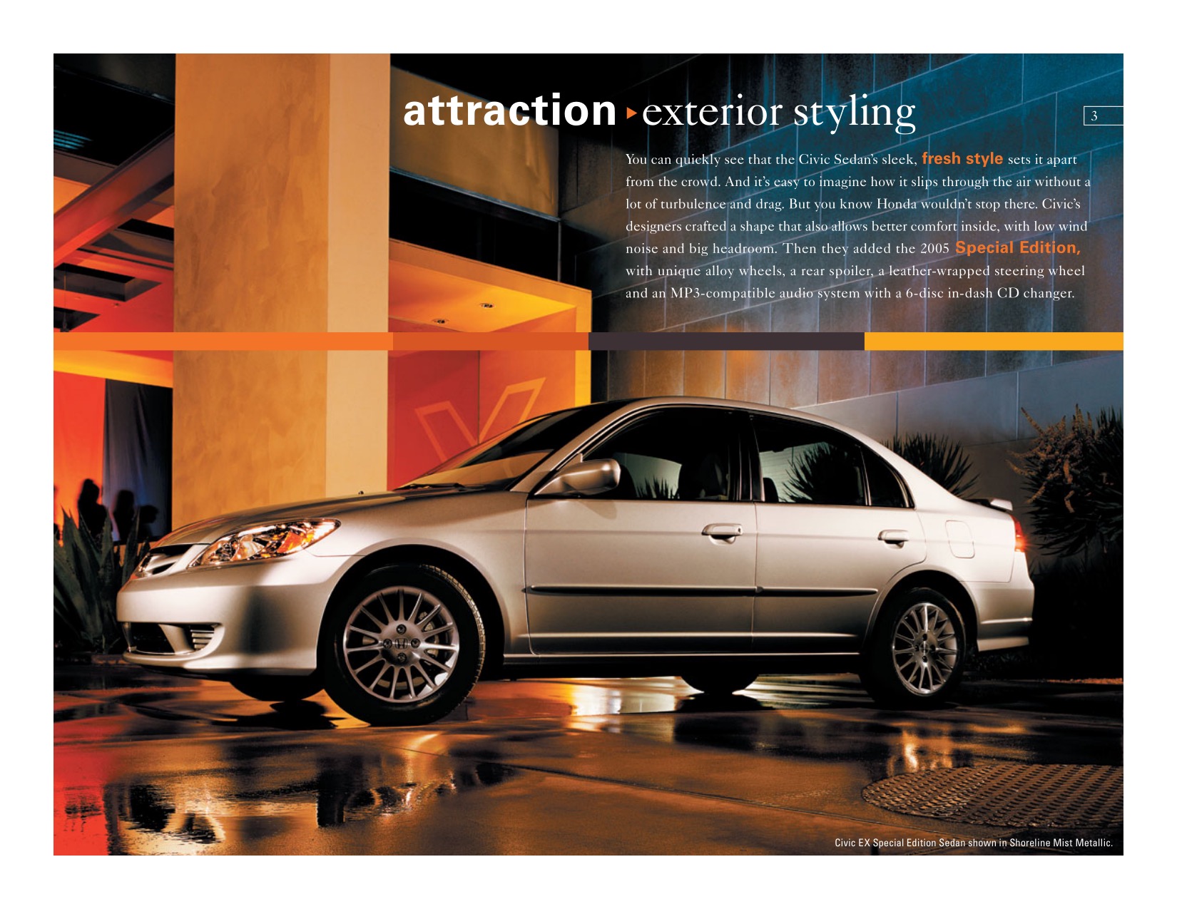 2005 Honda Civic Brochure Page 2
